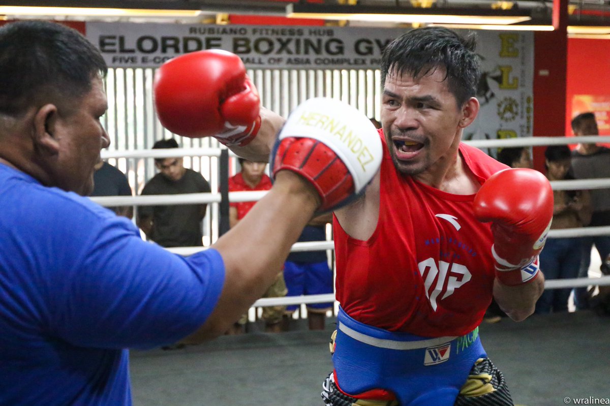 Manny Pacquiao Prepares for Errol Spence