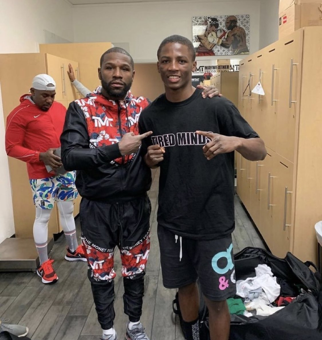 Jalil Hackett and Floyd Mayweather