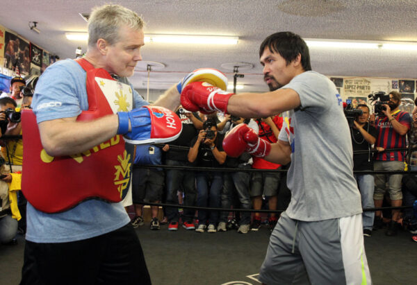 Freddie Roach and Manny Pacquiao