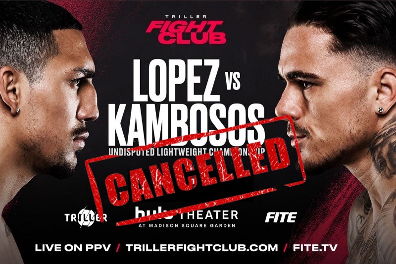 Triller Fight Club cancels Teofimo Lopez-George Kambosos fight